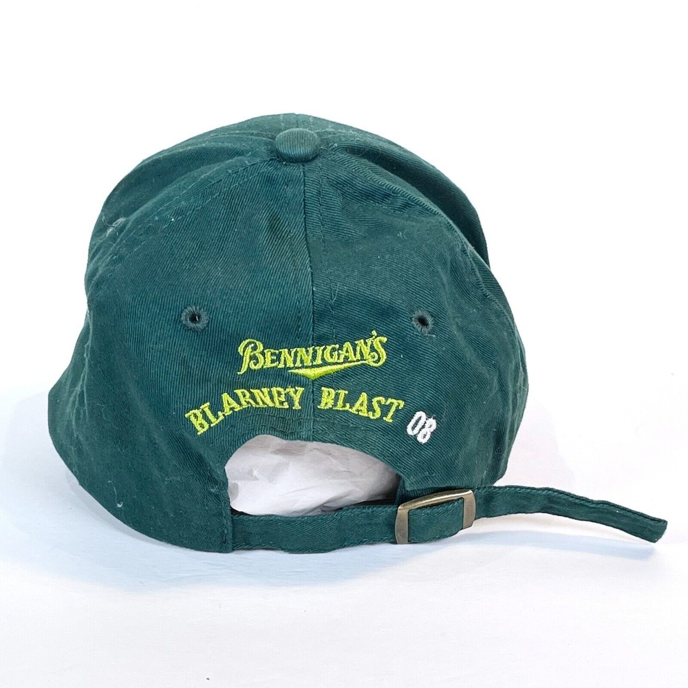 Vintage Bennigan's Blarney Blast 08 Baseball Cap Embroidered Shamrock Adjustable - Picture 2 of 9